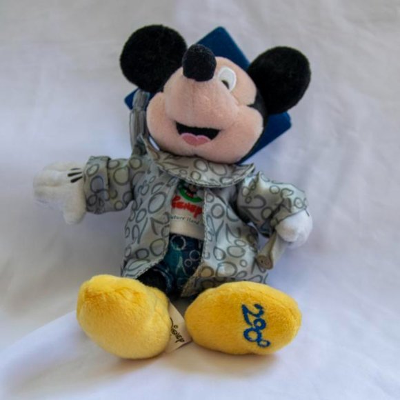 Disney Plush Mickey Mouse 2000 Grad Nite Doll - Picture 3 of 6
